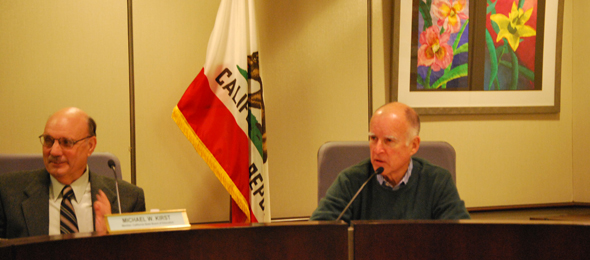 Mike Kirst and Governor Jerry Brown California State Board of Education
