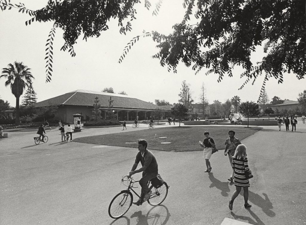 Stanford Campus circa 1968 Close to Cubberly Hall